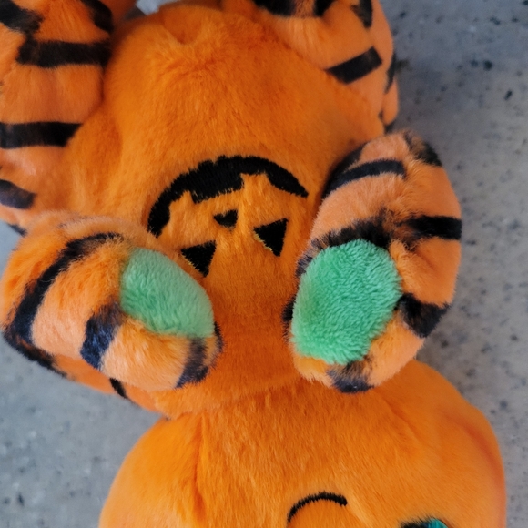 Orange Pumpkin Plush Toy Ty Beanie Boo 7" Trickster GUC - Picture 3 of 6